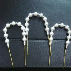 未使用 パール Ｕピン ヘアアクセ