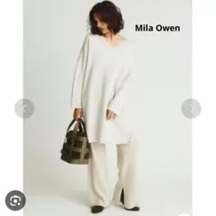 Mila Owen ミラオーウェン Ｖネック　ロングニット　ニット ゆったり