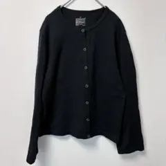 無印良品 スナップボタン カーディガン XL ブラック 長袖 羽織りのサムネイル