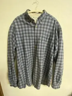 Columbia チェックシャツ XL ネイビー ネルシャツ 長袖 古着