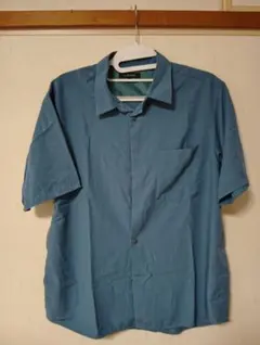 【美品】GLOBAL WORK 半袖シャツ Sサイズ ブルー 春夏コーデ