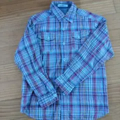 familiar チェック柄長袖シャツ　サイズ 140