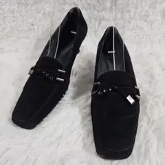 Stuart Weitzman ローファーパンプス ブラック スエード 23.5