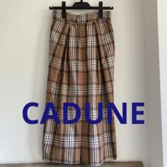 「美品」CADUNE チェックタイトスカート