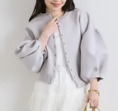 La Boutique BonBon ぽわんとスリーブニットカーディガンのサムネイル