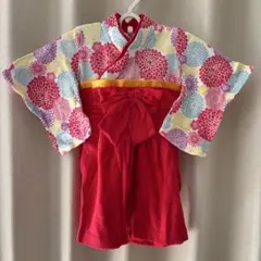 袴風ロンパース　60〜70cm