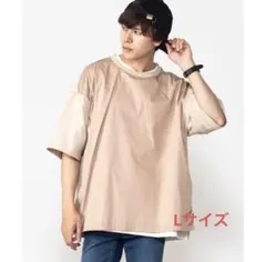 WEGO クールタッチフハク切替Tシャツ　接触冷感　クールタッチ　Lサイズのサムネイル