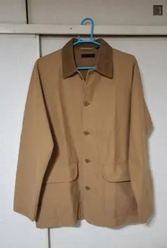 ベージュ コットンジャケット コーデュロイ襟 GAP