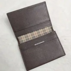 ✨美品✨　BURBBERY カードケース　ノバチェック パスケース　名刺入れ