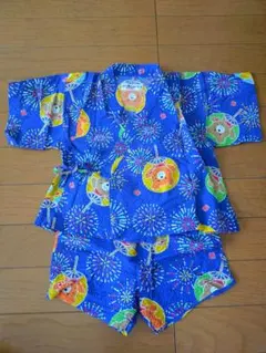 ミキハウス 花火柄 甚平 80