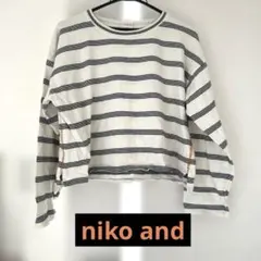 〈niko and〉ショート丈カットソー