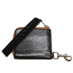 バーバリー L字ファスナー財布 フック付き チェーンウォレット レザー メンズ