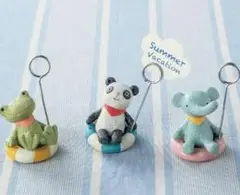 ノーティー アニマル マスコット メモスタンド 3点 新品 未使用品 ミニチュア