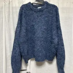 epnok モヘアライクルーズニット ブルー