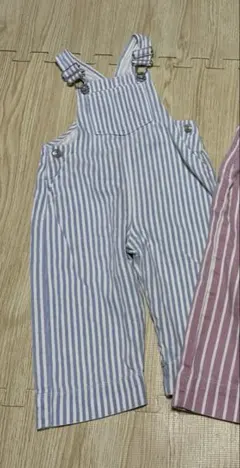 ZARAキッズ ZARAベビー オーバーオール サロペット ストライプ