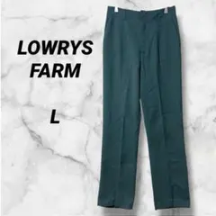 1179　ローリーズファーム　スラックス　カジュアルパンツ　くすみグリーン