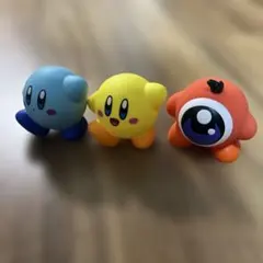 カービィとワドルドゥのソフビ　3点セット