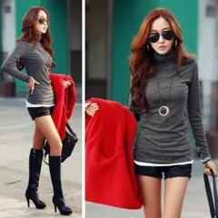 【大きいサイズ有り】裏起毛 カットソー 長袖☆まるで毛布のよう！