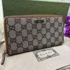 美品 GUCCI 長財布 ラウンドファスナー ニース PVC 01 - メルカリ