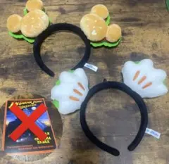 ミッキーマウス ハンバーガー型カチューシャ