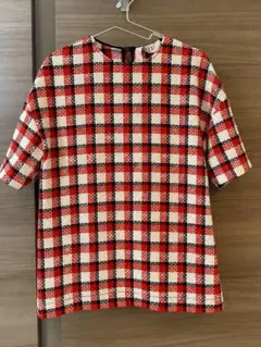 ほぼ新品！ヌメロヴェントゥーノ　N21 ツイード　チェック　トップスのサムネイル
