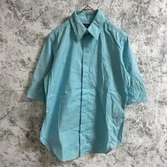 ラルフローレンスポーツ　シャツ　ブラウス　5分袖【2】ブルー　水色　ロゴ