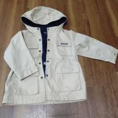 COMME CA ISM フード付きジャケット 100A ベージュ