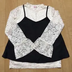 INGNI Firstレース長袖カットソーとキャミソール