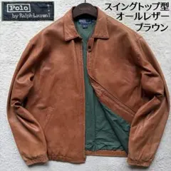 【90s】ポロバイラルフローレン レザージャケット ラムスキン ポニーなし M