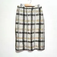 SHERRITA ONWARD タイトスカート チェック柄 サイズM相当 シミ有