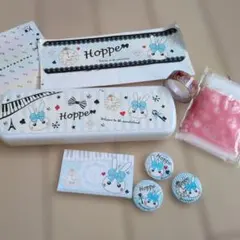 ほっぺちゃん　ペンケース　缶バッチ　付箋 ジップロック小　テープ