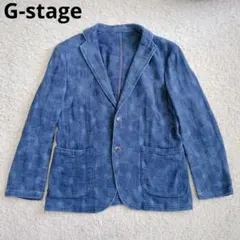 G-stage　リネン混 インディゴ染め テーラードジャケット　ジーステージのサムネイル