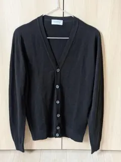 JOHN SMEDLEY BURLEY カーディガン 黒 Sのサムネイル