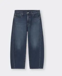 GUバレルレッグジーンズ