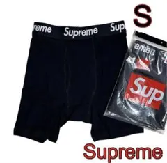 【新品未使用】Supreme×Hanes シュプリーム ボクサーパンツ黒S