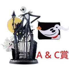 一番くじ　ナイトメアー・ビフォア・クリスマス A賞フィギュア　C賞おさいふポーチ