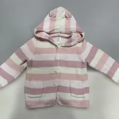 baby GAP くま耳 ニットカーディガン ピンク 18-24M 90cm