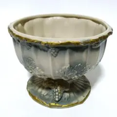 CLAY クレイ 花器 植木鉢カバー ブドウ 陶磁器 ホワイト 白のサムネイル