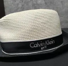 Calvin Klein ゴルフ バケットハット ホワイト/ブラック