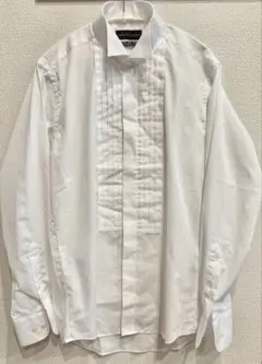 【値下げ】メンズ　新郎　タキシードシャツ　フォーマルシャツ