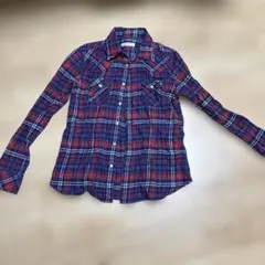 BACK NUMBER チェック　シャツ　Mのサムネイル