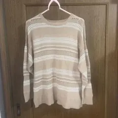 ✨美品✨ サマンサモスモスブルー 透かし編みニット 春 ベージュ