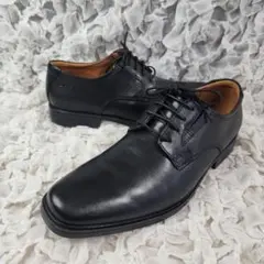 未使用 クラークス スクエアトゥ ビジネス レザー シューズ