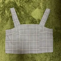 GU グレーチェック　ビスチェ