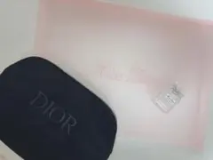 【DIORディオール】(ノベルティ)ベロア、メッシュポーチ&ミスディオール5ml