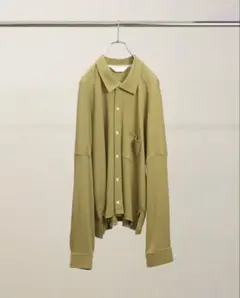 ANCELLM 26SS KIMONO KNIT SHIRT yellow 1