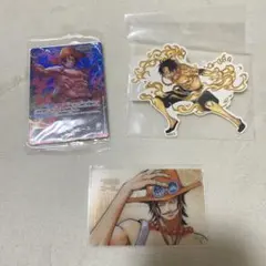 ONE PIECE ワンピース エース ワンピカード ステッカー 尾田栄一郎
