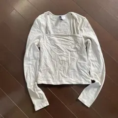 H&M DIVIDED ホワイト 長袖Tシャツ XS