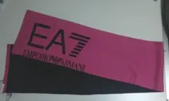 EA7 Emporio Armani マフラー ピンク ブラック