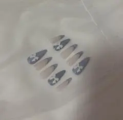 リボンデザインのネイルチップ 10個セット